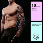 Temporary Full Arm Tattoo Sticker Waterproof Large Leg Fake Tattoos Body  h 