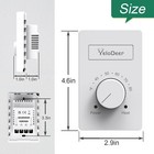 120v   240v Manual Thermostat - Electric Baseboard Heater