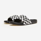 Vans La Costa Slide-on Checkerboard True White Black Slides Vn0a5hf527i New