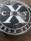  Xcess Black   Silver Wheel Center Cap
