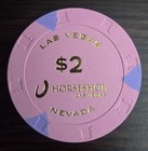  2 Horseshoe Casino Las Vegas  Nv Poker Room Casino Chip 2023 Issue