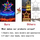 Outdoor Christmas Decorations 12 6 Ft Waterfall Christmas Lights Multi-colored