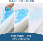 King Size Mattress Cover Protector 100  Waterproof Noiseless Mattress Topper Pad