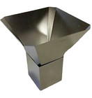 Pyramid 4-sided Metal Candle Mold  6 X 6 X 6   Angled Corners