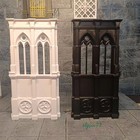 1 12 Scale Handmade Vintage Dollhouse Miniatures Unpainted Gothic Door Windows