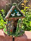 Large Handmade Fairy House Fully Decorated And Has Lights  Dollhouse  Garden