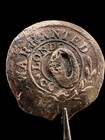 Revolutionary War Era Flat Button Colonial Relic Antique Brass Bm Warranted