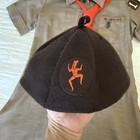 Vintage Girl Scout Brownie Uniform With Hat  Belt And Tie - Full Uniform