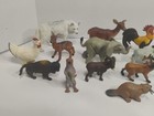 Vtg Safari Ltd Lot Of 28 Solid Plastic Wild Animals Wolf Buffalo Fawn Tucan 90 s