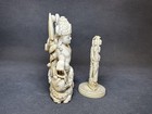 Superb Figurine Tibetan Buddhist Statues Natural Material Antique  k5617
