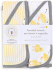 Infant Hooded Towels  Unisex Bath Essentials  2-pack