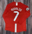 Cristiano Ronaldo  7 2008 Ucl Final Manchester United Nike Long Sleeve Jersey