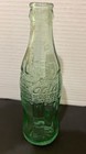 Rare Vtg Embossed Green Glass Coca-cola Coke Bottle 6 Fl Oz Collectible Nh Lg  