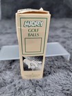 Vintage Mickey Mouse Titleist Golf Balls Set Of 3 Orange Disney Usa New Unused