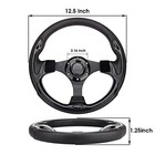 12 5inch Bright Black Golf Cart Steering Wheel With Ergonomic Design Black-20