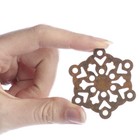Bulk Package 100 Rusty Tin 2  Snowflake Shaped Cutouts