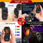 Pyle Wireless Guitar System - Audio Transmitter And Receiver  black 