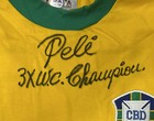 Pele Signed 3x Champion World Cup Cbd Brazil Jersey  10 Auto Psa Coa