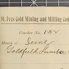 1905 St  Ives Gold Mining Co  Letterhead Goldfield Lumber Co  Receipt Nevada