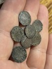 Attractive 1200s 1 Obolo Spanish Medieval Silver Billon Old Coin Alfonso X 1each
