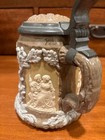 Antique Villeroy   Boch Mettlach  5 Liter Stein Beautiful Marbled Clay  1467