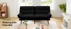 Futon Sofa Bed  66    Futon Couch With Adjustable Barest  
