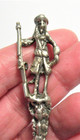 Sterling Silver Old Serving Spoon Man With Musket Hallmarked 36 7 Grams