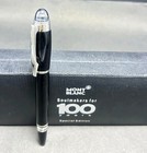 Montblanc Starwalker Roller Ballpoint Pen Black Body   Silver Clip I Black Ink