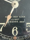 As Is - Vtg Seth Thomas Mark I-deck Clock 1944 Navy Clock Black - No Key
