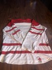 Nike Official Team Canada Hockey Olympics Jersey Shirt White Red Size L