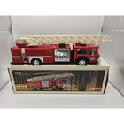 1986 Hess Fire Truck Bank Vintage Holiday Toy W  Original Box