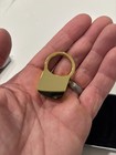 Vintage Barlow Key Ring Keyholder Twist Lock New Penn Trucking Nib Gold Tone