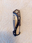 Black Keychain Pocket Knife Folding  locking  Stainless Steel Sharp Outdoor