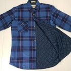 Vintage Saugatuck Dry Goods Shacket Flannel Jacket Shirt Mens Medium Quilt Lined