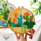 Needle Felting Kit - Desert Cacti  Wizardi Diy Wool Craft Kit F07n8-w436