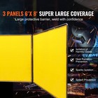Welding Screen With Frame 3 Panel 6  X 8  Welding Curtain Screen 12 Wheels
