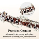 New Clarinet Rosewood Eb Key Nice Sound Silver Plated Clarinet