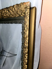 Antique 1900s Ornate Wood   Gesso Composition Gilt Picture Frame 19 X 15