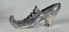 Antique Silver Hanau German Miniature Lady s Repousse Shoe