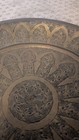 Antique Islamic Middle Eastern Brass Tray Plate 15 5 Inches In Diameter