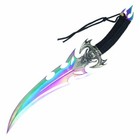 Fixed Blade Fantasy Knife   18  Skull Rainbow Dagger Short Sword Hwt252rw