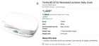 Tanita Bd-815u - Neonatal   Lactation Baby Scale