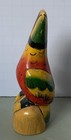 Vintage Hand Carved Painted Wood Toucan Tropical Bird Figurine - Colorful 