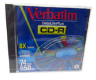 Lot Of 2 Verbatim Datalifeplus 8x Speed 74 Min  650 Mb Recordable Discs - Sealed
