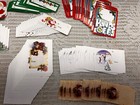 Huge Lot 525 Vtg Christmas Gift Tags Mcm Mini-cards Most Oversize - 1 Cent Each 