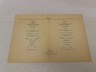 Vintage June 9 1953 Norwegian American Line Dinner Menu