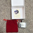 Supreme Silver Pewter Rectangular Pocket Flask With Red Carrying Case And Box
