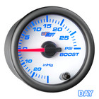 Slightly Used Glowshift White 7 Color 30 Psi Boost vacuum Gauge