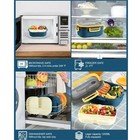 1200ml 2-layer Bento Box With Spoon   Fork - Microwave Safe