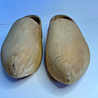 Vintage Estate Wearable Wooden Clog Shoes Size  9  Medium